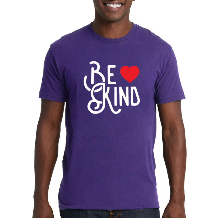 Be Kind ♥ Purple T-Shirt | Be Kind Merch